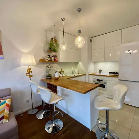 White And Bright Riverside View Flat With Parking, Bike Access, And Onsite Gym Kraków